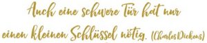 Spruch schwere Zeit Auch eine schwere Tür hat einen kleinen Schlüssel nötig